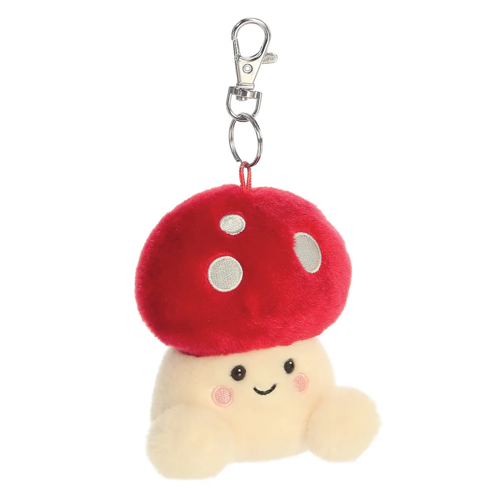 Palm Pals Amanita Mushroom Clip-On Plush Bag Charm - Aurora World - Image 2