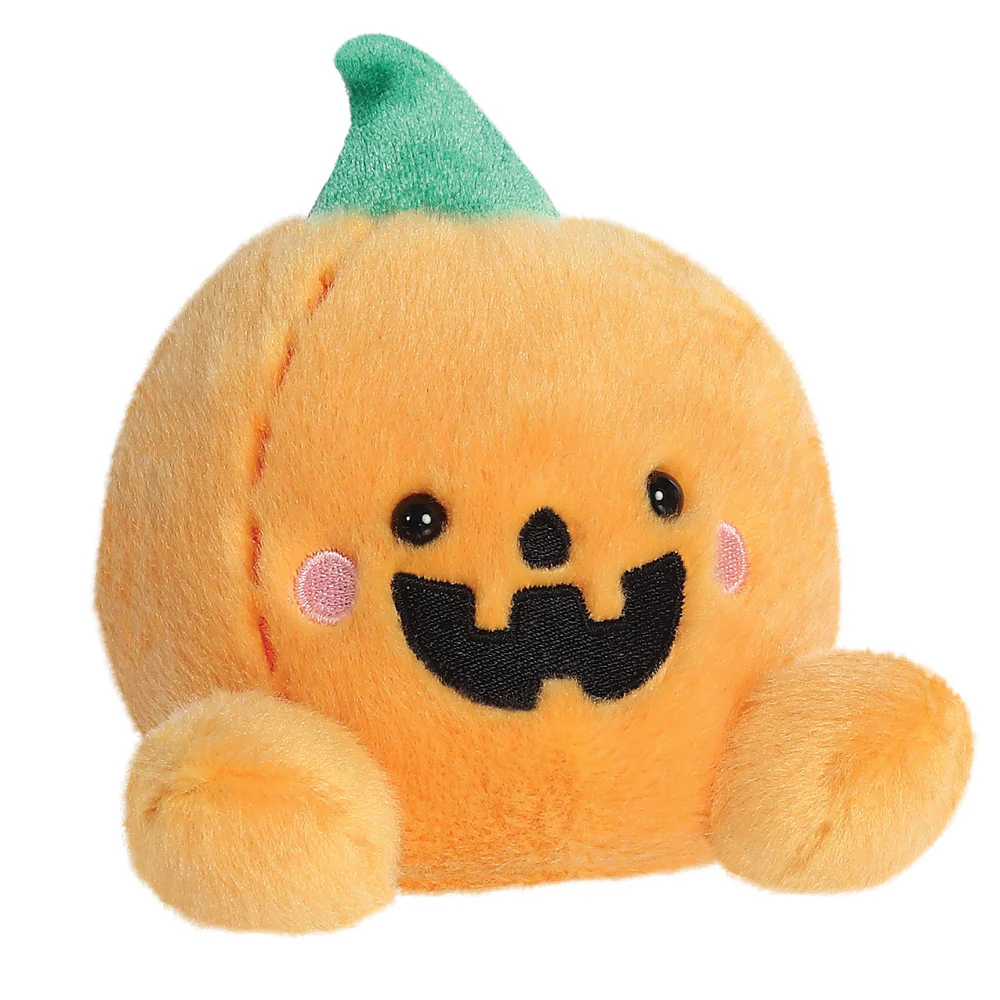 Palm Pals Carver Jack O'Lantern Pumpkin Soft Toy - Aurora World - Image 2