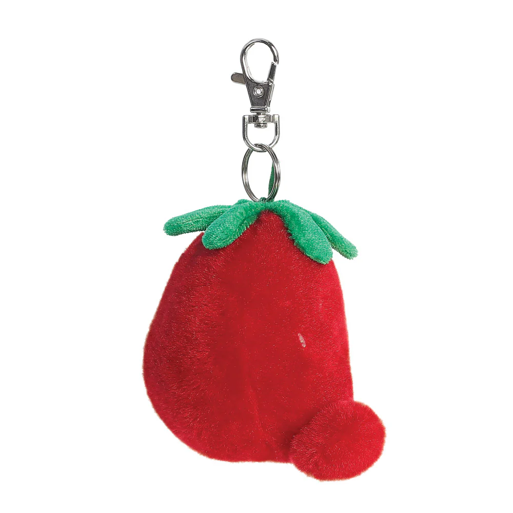 Palm Pals Juicy Strawberry Clip-On Plush Bag Charm - Aurora World - Image 4