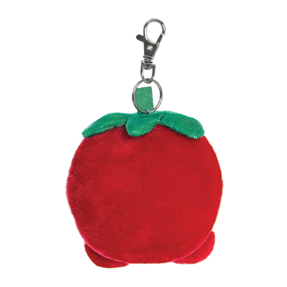 Palm Pals Juicy Strawberry Clip-On Plush Bag Charm - Aurora World - Image 5
