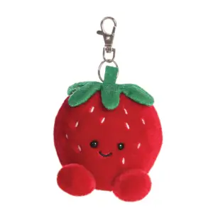 Palm Pals Juicy Strawberry Clip-On Plush Bag Charm - Aurora World