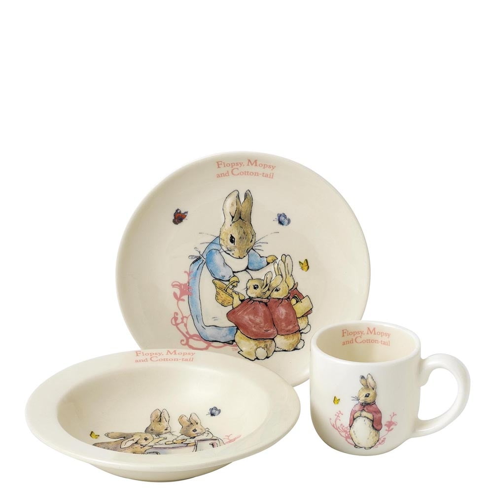 Flopsy, Mopsy & Cotton-tail Three-Piece Nursery Set - Beatrix Potter