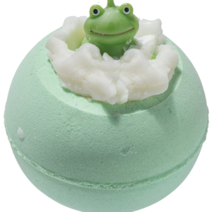 Its Not Easy Being Green Bath Bomb with Toy Frog, 160g - Bomb Cosmetics
