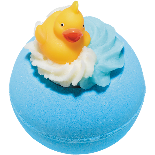 Pool Party Bath Bomb with Rubber Duck, 160g - Bomb Cosmetics