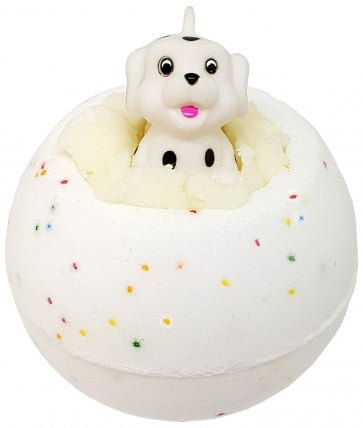 Spot On Bath Bomb with Toy Dog, 160g - Bomb Cosmetics