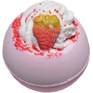 Strawberry Sunrise Bath Bomb, 160g - Bomb Cosmetics