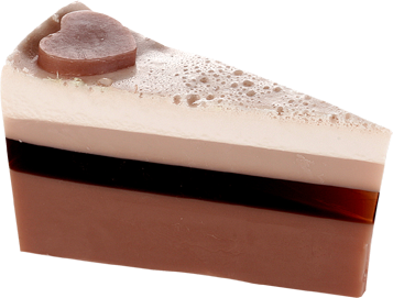 Chocolate Heaven Soap Cake Slice - Bomb Cosmetics