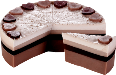 Chocolate Heaven Soap Cake Slice - Bomb Cosmetics - Image 2