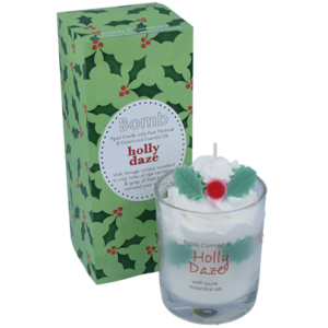 Holly Daze Piped Candle - Bomb Cosmetics
