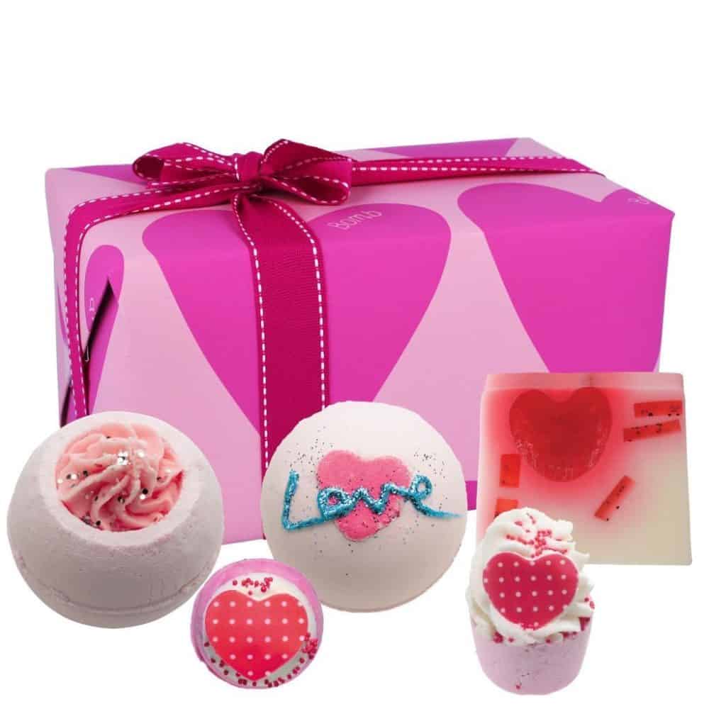 ‘You’re so Cupid’ Hearts Wrapped Gift Pack - Bomb Cosmetics