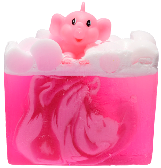 Pink Elephants & Lemonade Soap with Toy Elephant - Bomb Cosmetics