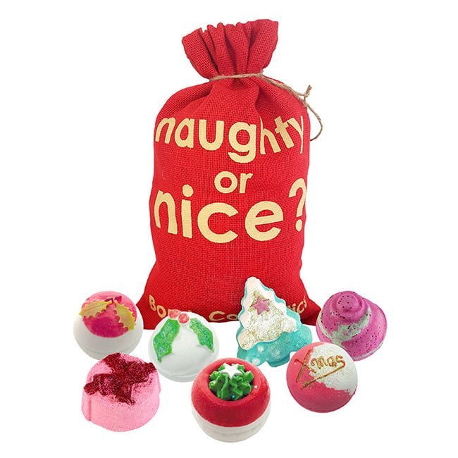 Naughty or Nice Hessian Sack Bath Bomb Gift Set – Bomb Cosmetics