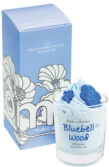 Bluebell Wood Piped Candle - Bomb Cosmetics