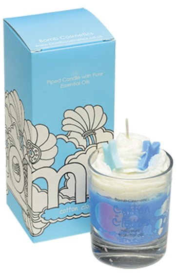 Cotton Clouds Piped Candle - Bomb Cosmetics