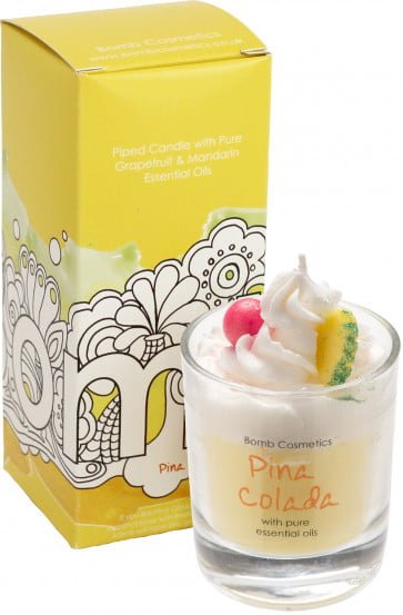Pina Colada Piped Candle - Bomb Cosmetics