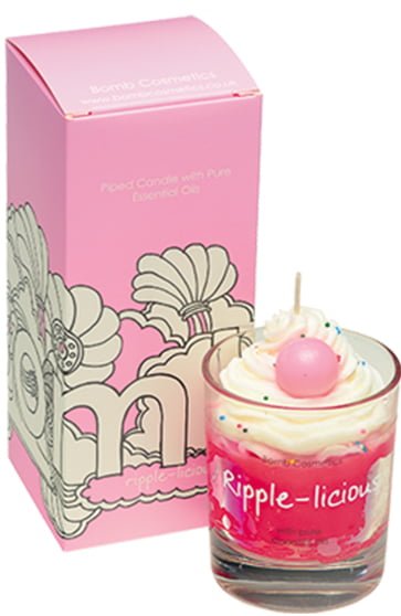 Ripple-Licious Piped Candle - Bomb Cosmetics