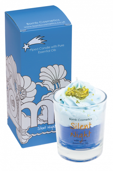 Silent Night Piped Candle - Bomb Cosmetics