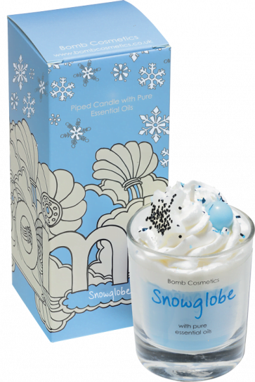 Snowglobe Piped Candle - Bomb Cosmetics