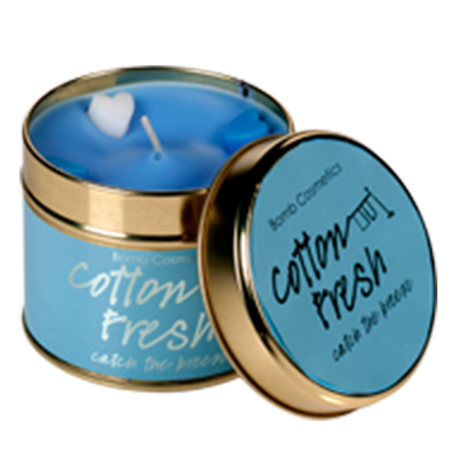 Cotton Fresh Tinned Candle - Bomb Cosmetics
