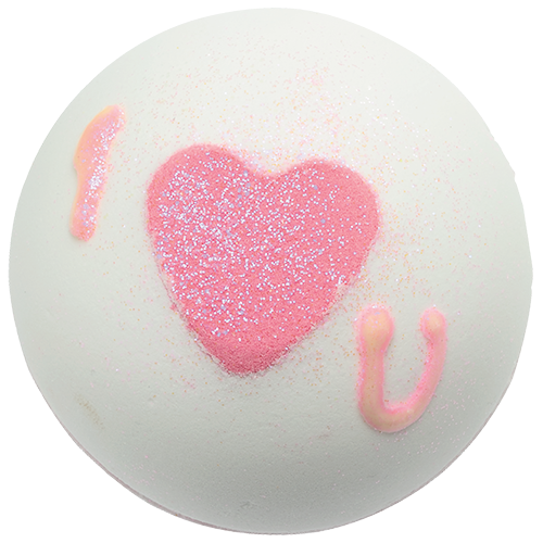 Heart That Glitters Bath Bomb, 160g - Bomb Cosmetics