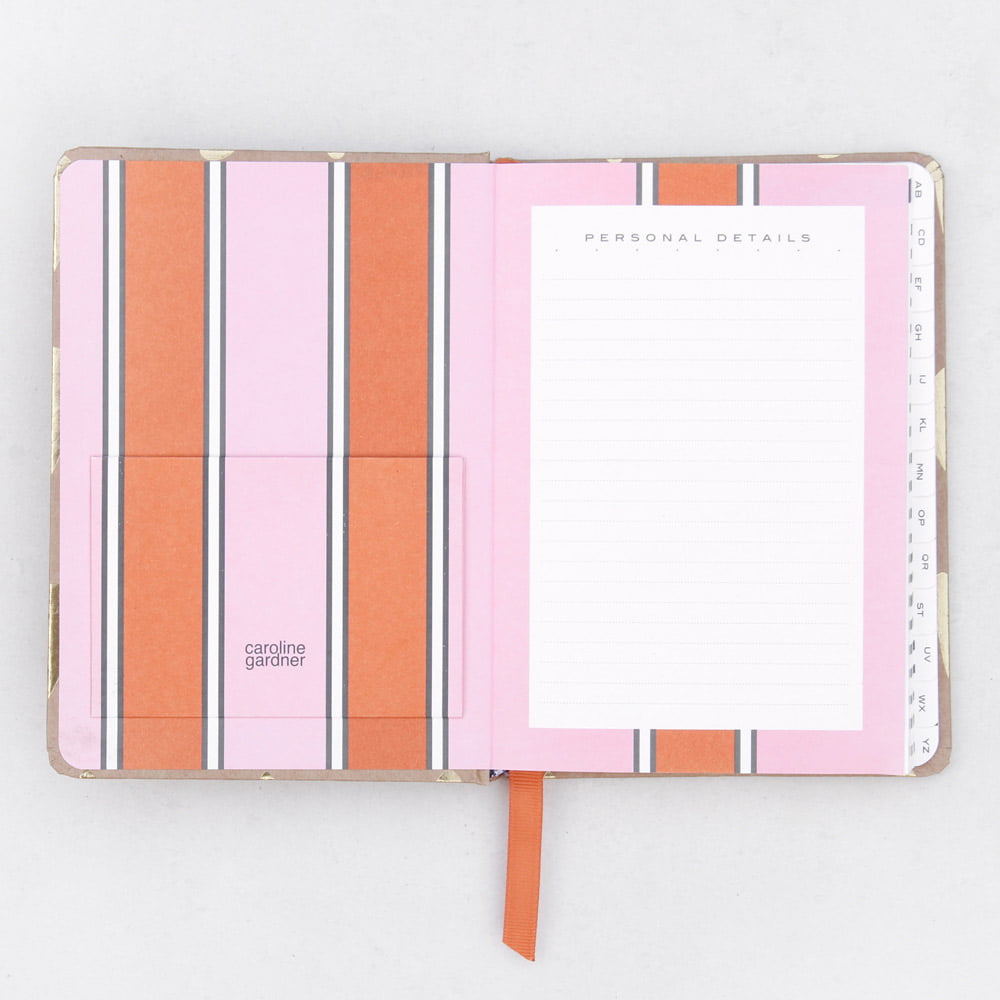 Gold Kraft Hearts Address & Birthday Book - Caroline Gardner - Image 2