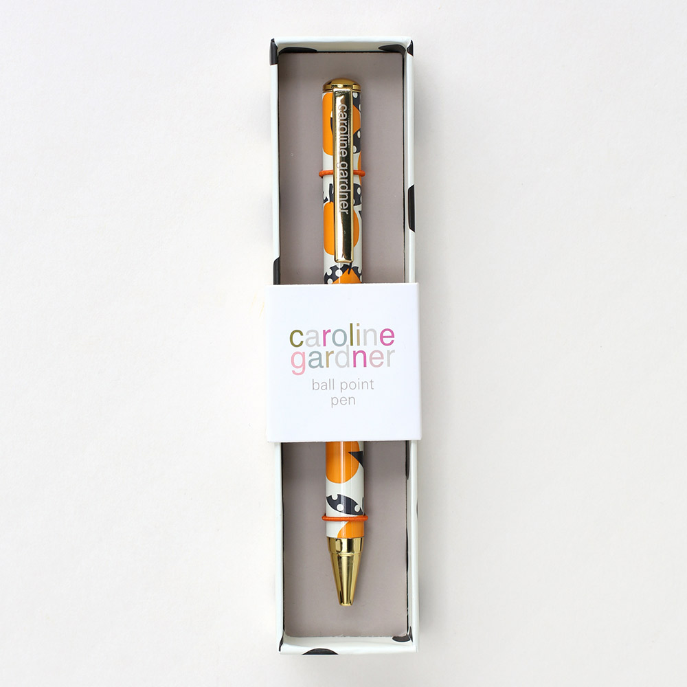 Caroline Gardner Oranges Boxed Pen - PEN116