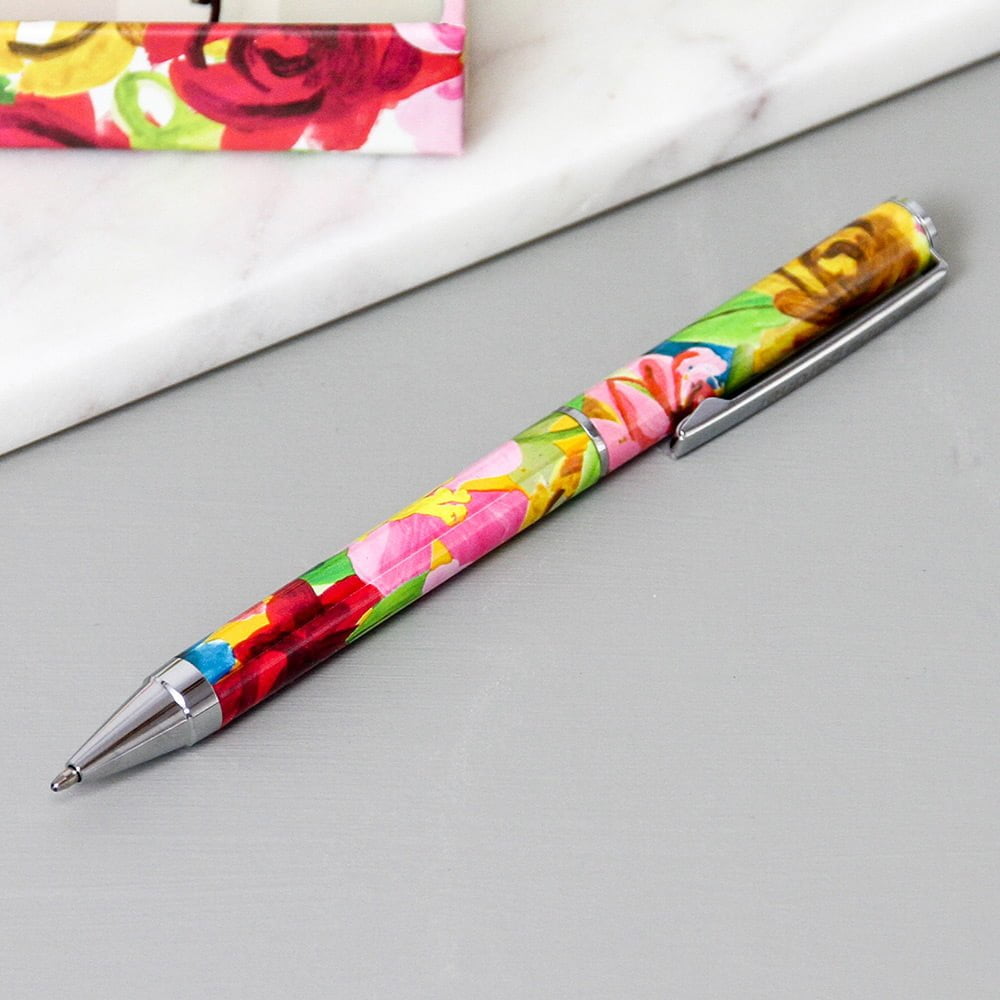 Painted Floral Boxed Pen - Caroline Gardner - Image 2