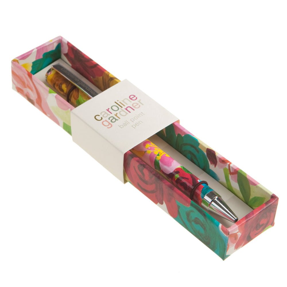 Painted Floral Boxed Pen - Caroline Gardner - Image 4