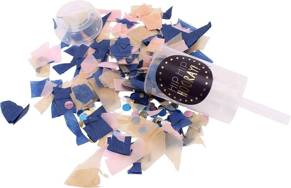 'You'll Do' Set of 6 Glitter Confetti Push Pops for Celebrations - CGB Giftware - Image 3