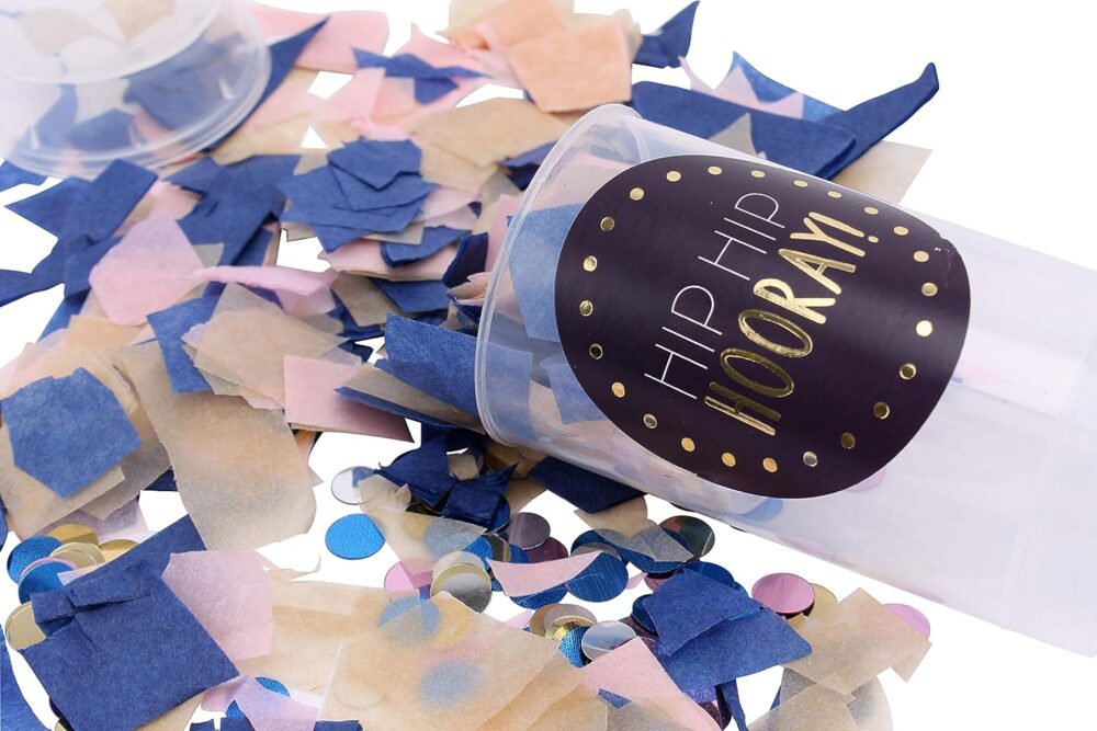 'You'll Do' Set of 6 Glitter Confetti Push Pops for Celebrations - CGB Giftware - Image 4