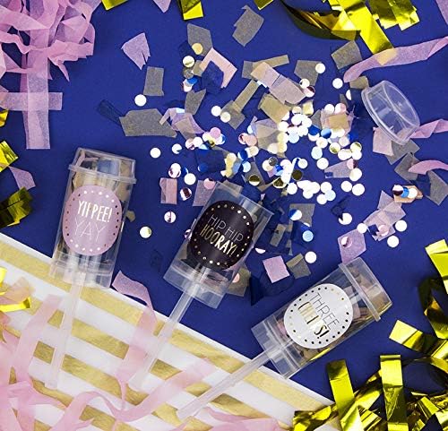 'You'll Do' Set of 6 Glitter Confetti Push Pops for Celebrations - CGB Giftware - Image 5