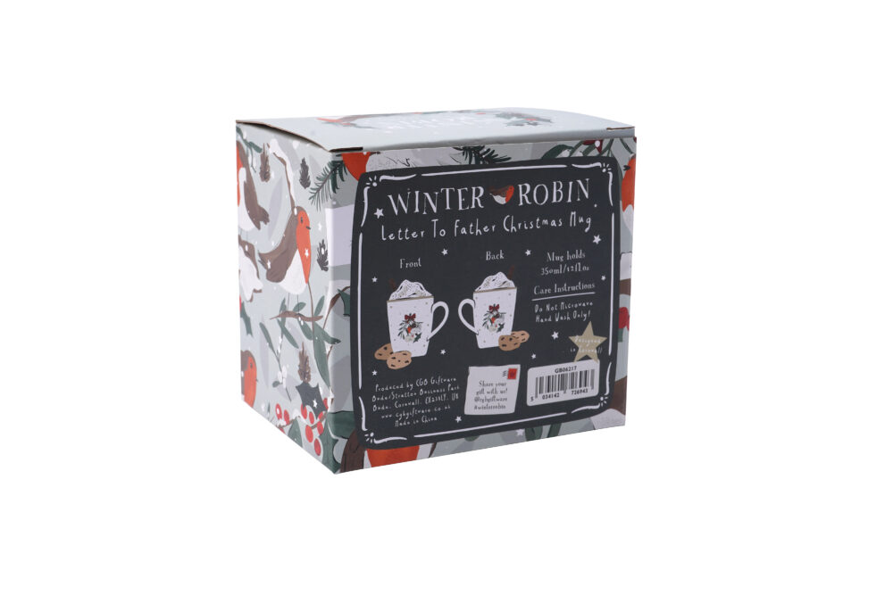 Letter to Father Christmas Robin Mug - CGB Giftware - Image 4