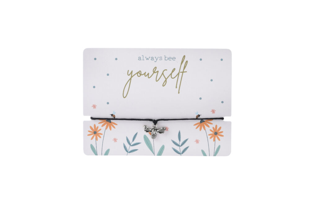 'Always Bee Yourself' String Charm Bracelet