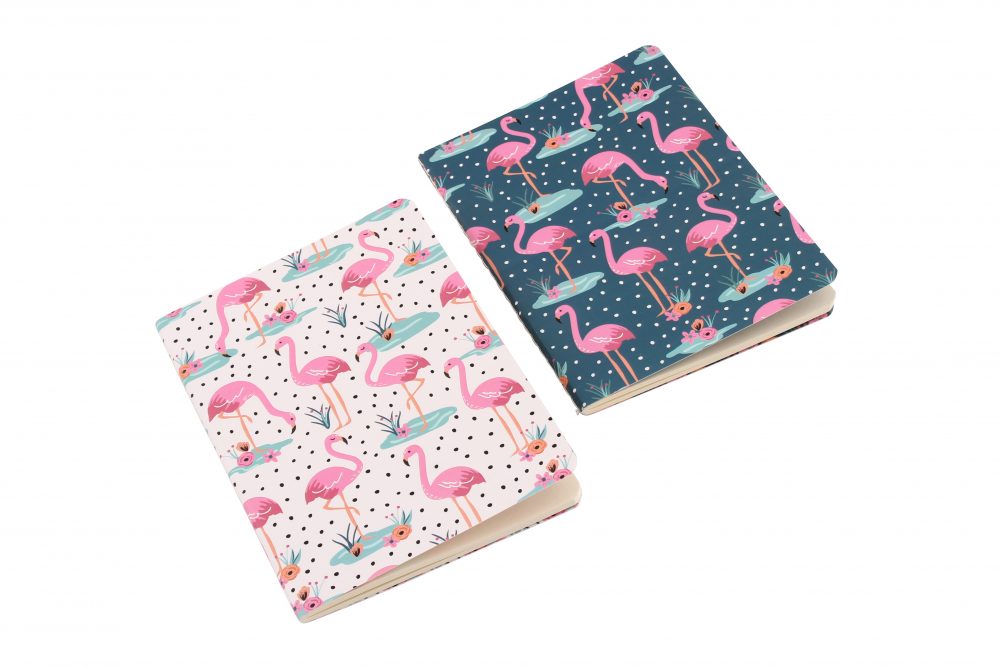 Wild Thoughts Flamingo A6 Notebooks Set