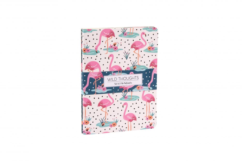 Wild Thoughts Flamingo A6 Notebooks Set - Image 2