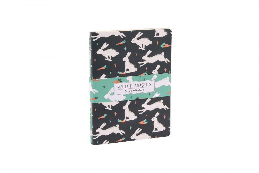 Wild Thoughts Bunny Rabbit A6 Notebooks Set - Image 2