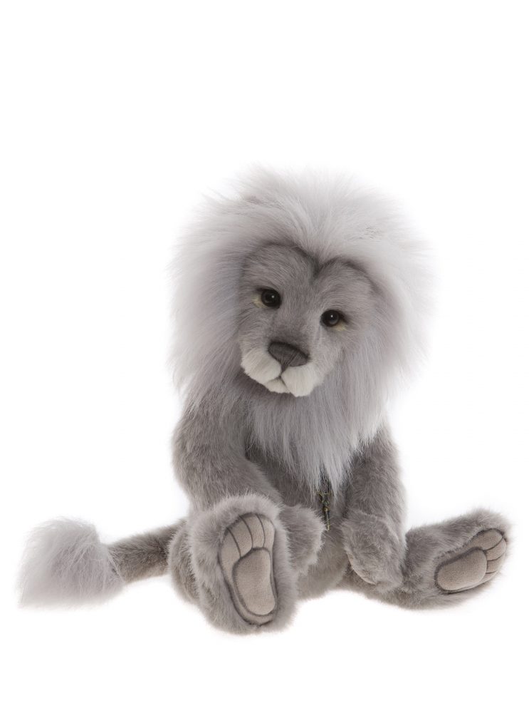Clock Lion, 38 cm - Charlie Bears Plush CB191956