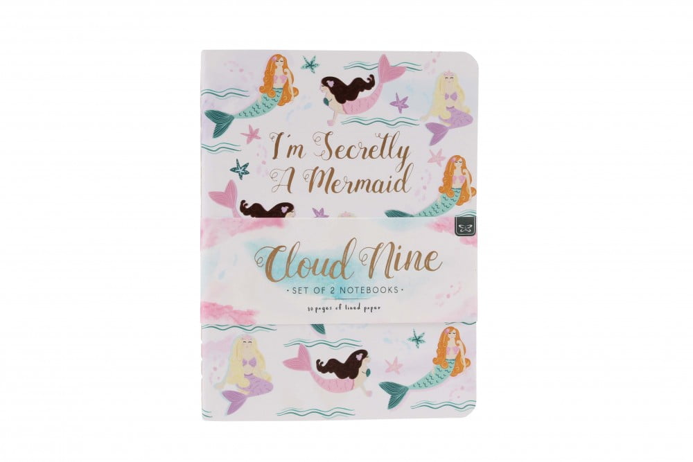Set of 2 Mermaid and Unicorn A6 Notebooks - Cloud Nine - Image 3