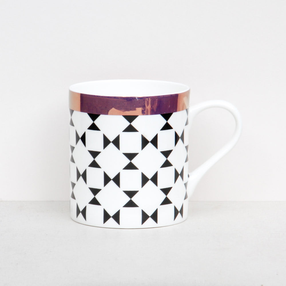 Geo Metallic Boxed Mug - Caroline Gardner