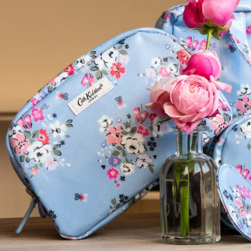 Cath Kidston - Clifton Rose Make Up Bag with Pocket Mirror - Image 5