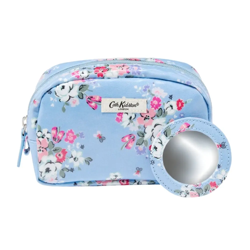 Cath Kidston - Clifton Rose Make Up Bag with Pocket Mirror