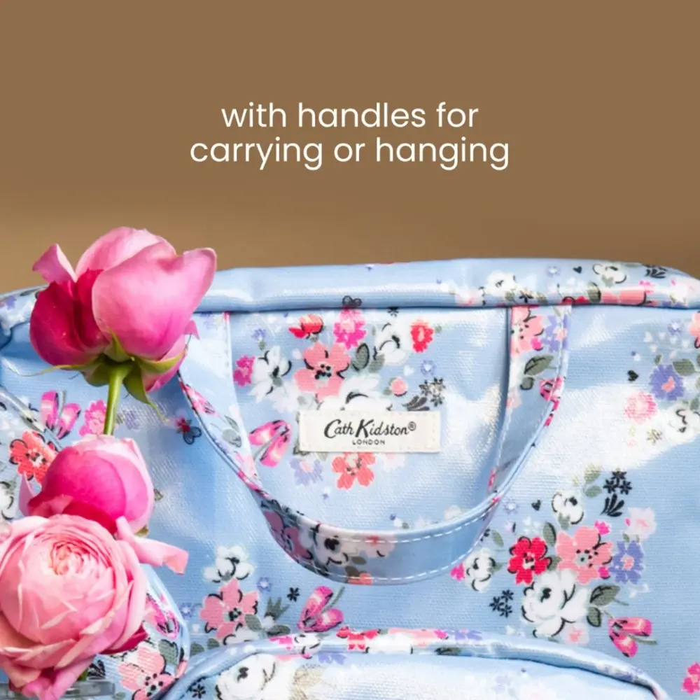 Cath Kidston - Clifton Rose Two Part Wash Bag with Handles - Image 5