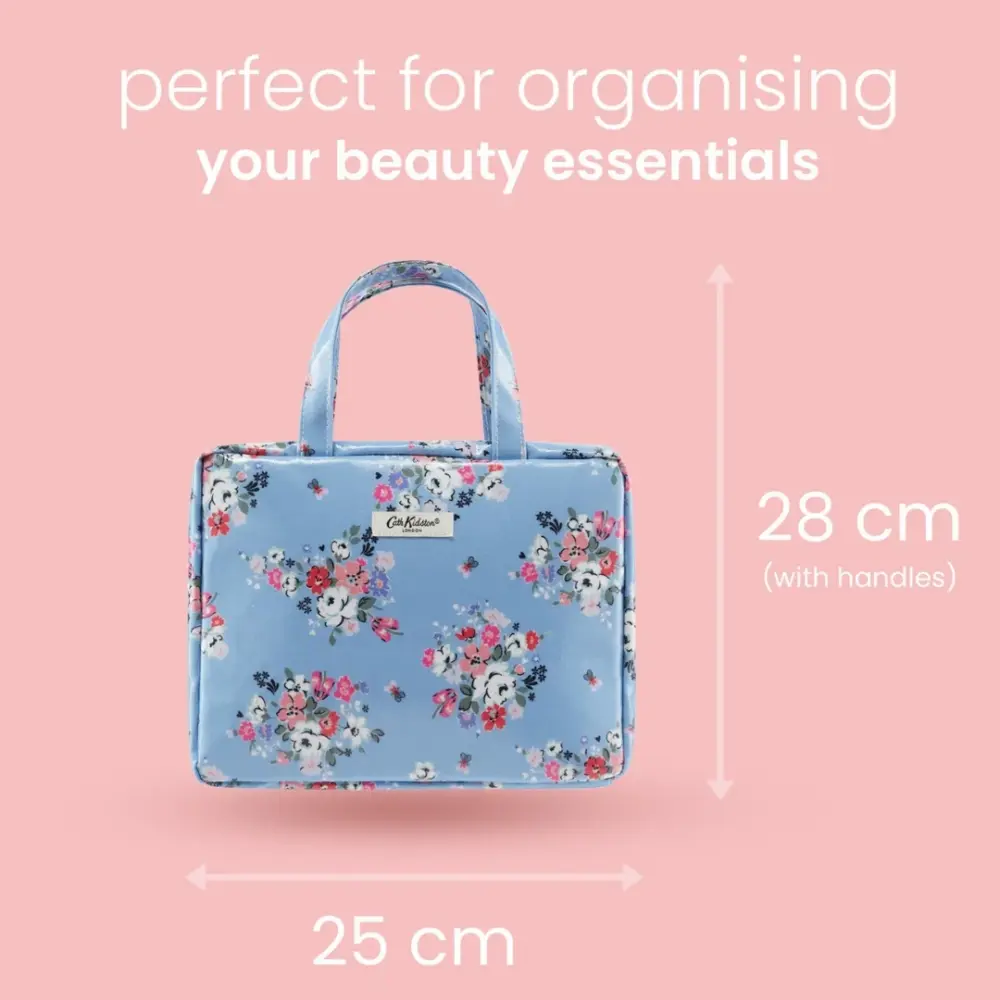 Cath Kidston - Clifton Rose Two Part Wash Bag with Handles - Image 3