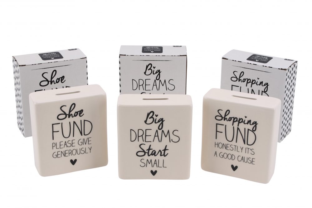 Absolutely Fabulous 'Shoe Fund' Cream Ceramic Money Bank - CGB Giftware - Image 2