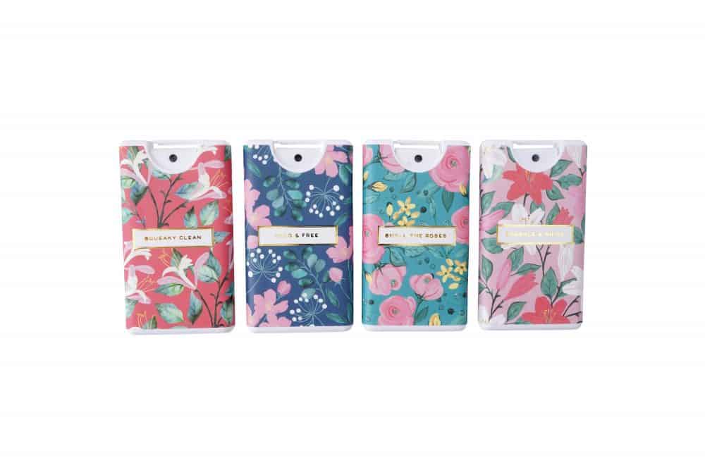 Willow and Rose Floral Hand Sanitiser Set of 4 - Image 2