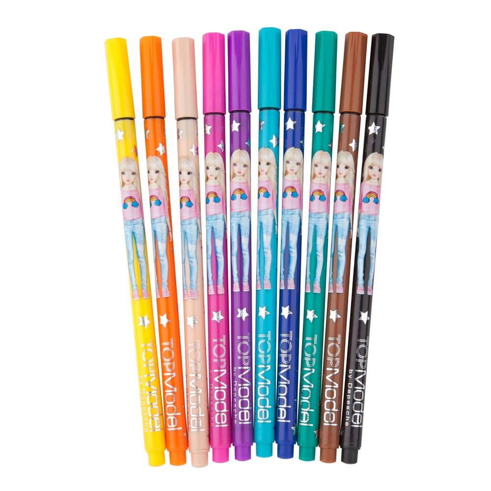 Top Model Coloured Fineliner Pens - Depesche - Image 2