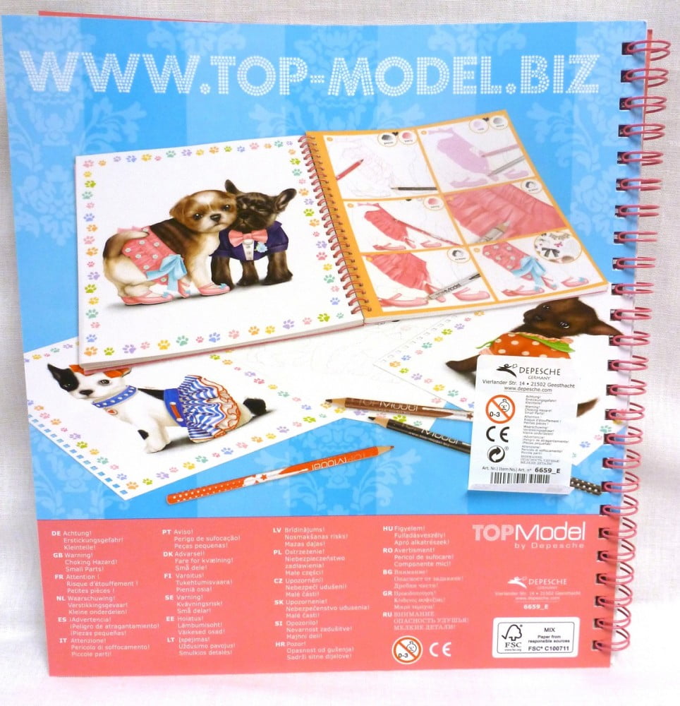 Top Model Create Your Doggy Colouring Book - Depesche - Image 2