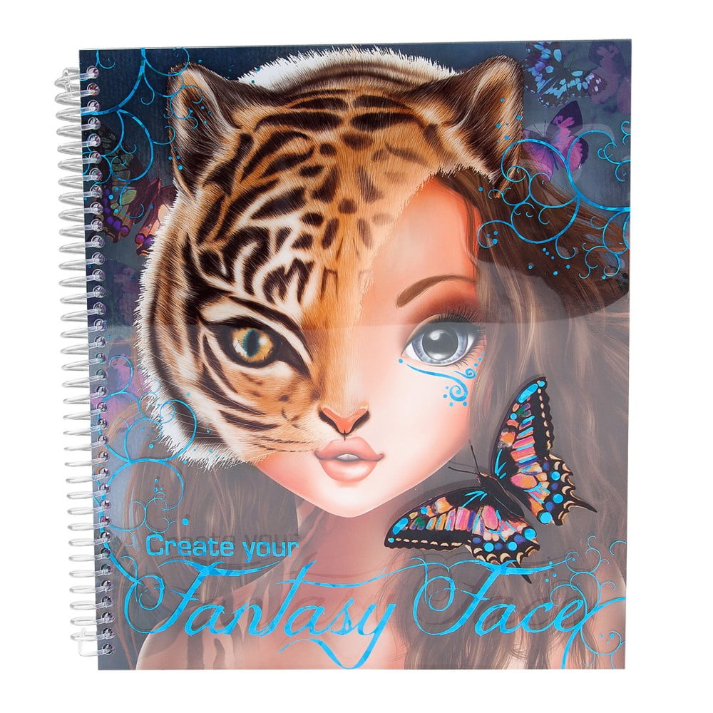 Top Model Create Your Fantasy Face Colouring Book - Depesche