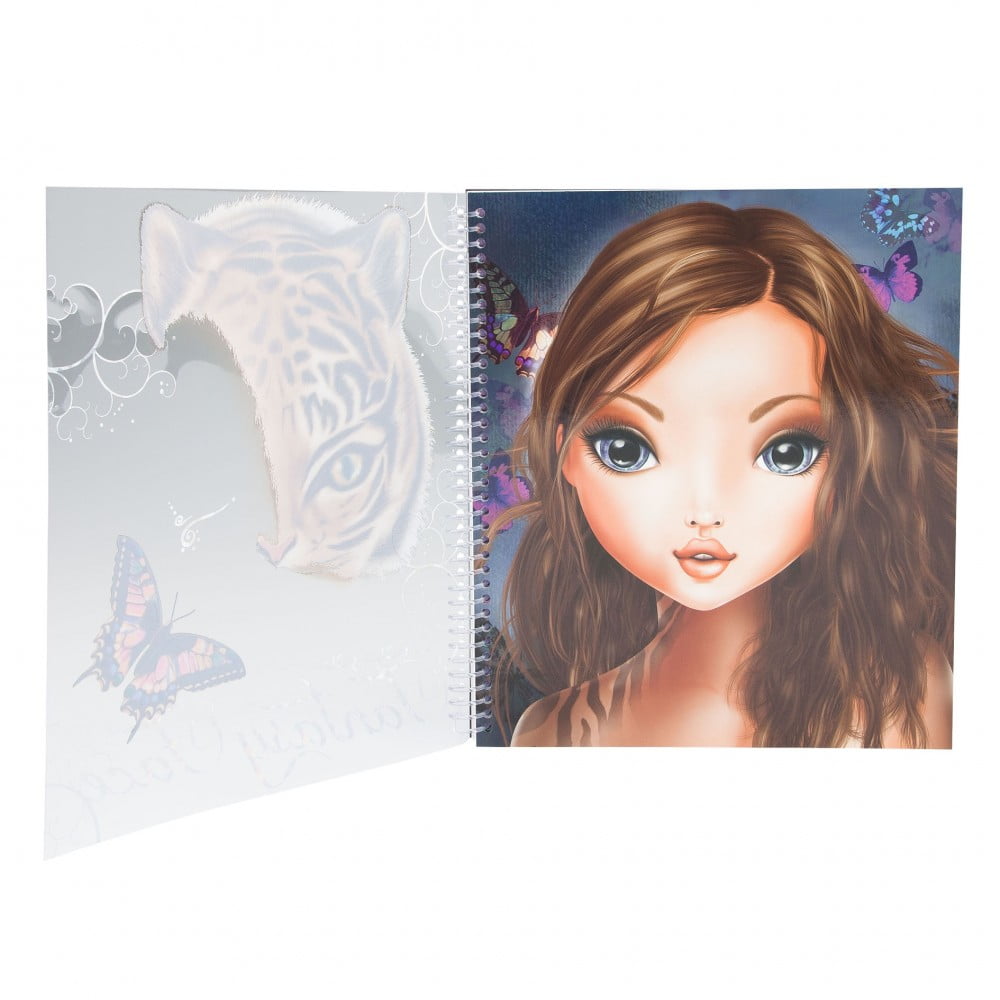 Top Model Create Your Fantasy Face Colouring Book - Depesche - Image 3