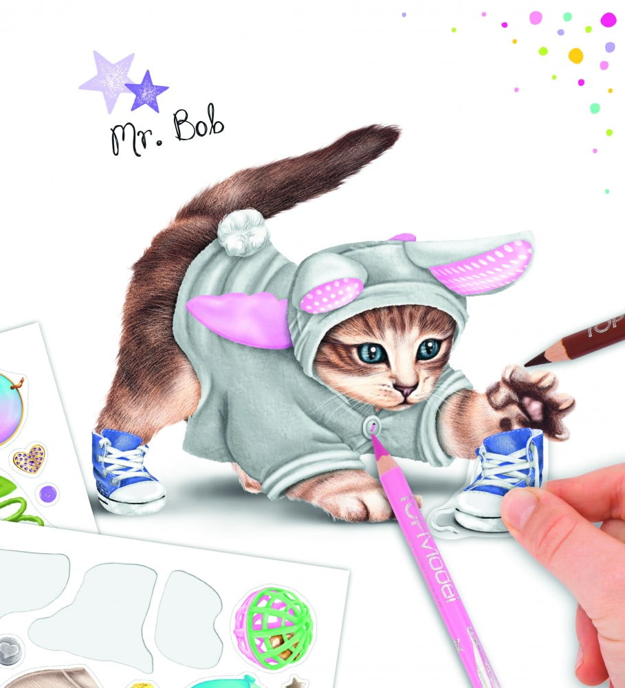 Top Model Create Your Kitty Colouring Book - Depesche - Image 2
